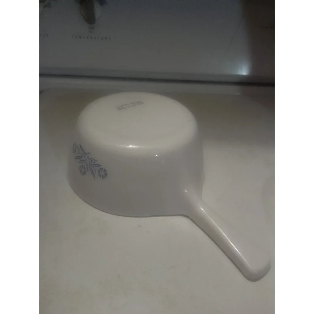 VTG 1966's Corelle Corning Ware Blue Corn Flowe 2-1/2 Cup USA Saucepan W/Lid...